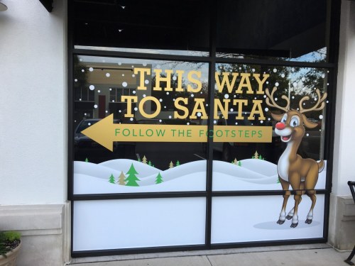 Holiday window graphics MPTC