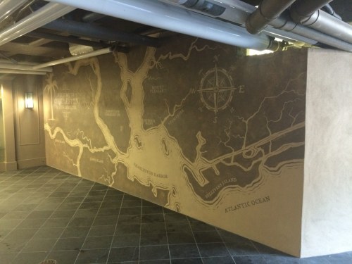 Painted mural for KCI parking deck