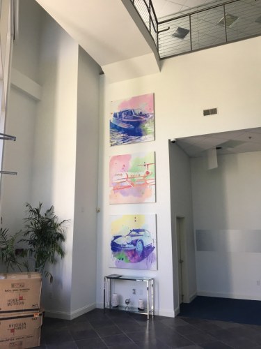 Designed & printed art for lobby